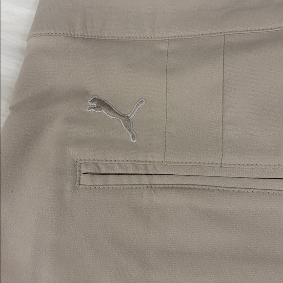 NWT PUMA khaki Dry cell tech skirt skort oatmeal tan women’s 4 golf tennis - Picture 6 of 6
